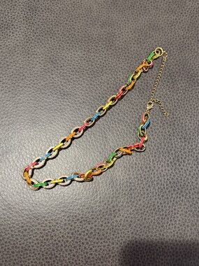 Multicolor Chain-Link Necklace — Women Jewelry